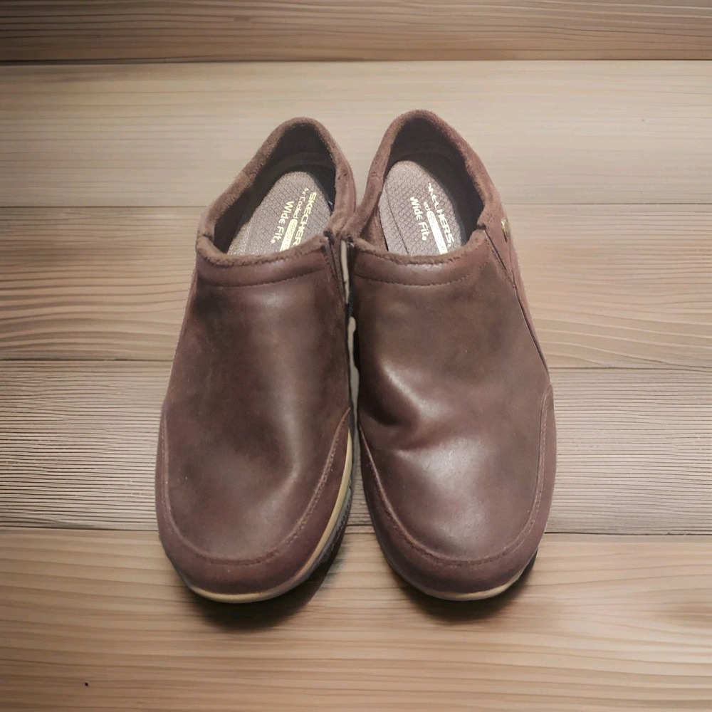 Skechers Shoes Womens Size 9.5 Easy Going Latte Mule Brown Slip On Clog Mule